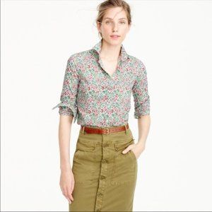 J.CREW Perfect Shirt Liberty Art Fabrics Isborella